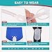 Urine Collector, Incontinence Pants for Men, Wearable Urine Collection Bag for Men, Men's Portable External Catheter Device with Two 500ml Urine Bag Reusable, Removable Urine Collection Container, L