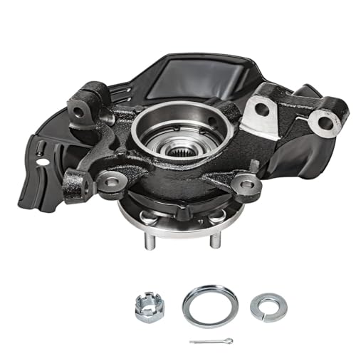 Image of Detroit Axle - Front Right Steering Knuckle for 2011 Kia Optima, Passenger Side Steering Knuckle & Wheel Bearing Hub Assembly Replacement