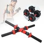 Poignées filetées de dumbbell, 2pcs Poignées réglables de la barre d'étrier avec 4pcs Entraînement de sport pour l'entraînement de poids