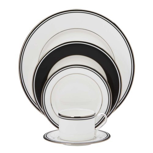 Lenox Federal Platinum 5-Piece Place Setting, Black by