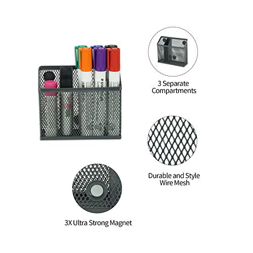 Neudeco Locker Accessories And Decor Kit,Including Mesh Locker Shelf,Locker Organizer,Magnetic Basket And Pen Holder, Suitable For School, Work, Kitchen, Bathroom, (Pack Of 4, Grey) #TOP7