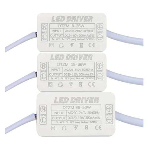Transformador LED 8-25W de 300mA para solucionar fallos y parpadeos en focos de techo 4
