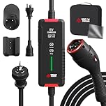 MCEVKELN Type 2 EV Charger- 10A/15A EV Charging Cable with Australian 15 A Plug|10A Adapter |Scheduled Charging|5M| Compatible with All IEC62196 EV, Tesla/BYD/MG/Cupra/Polestar