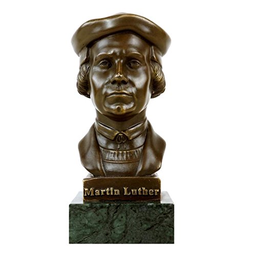 Kunst & Ambiente - Martin Luther Bust - Statue - Bronze Head - Figurine - Signed Gladenbeck - Sculpture - Reformation - Gift Idea - Collectables for sale