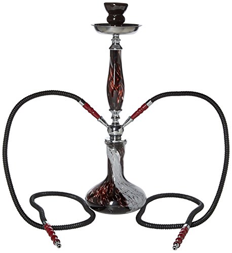 GSTAR Starter Series: 18" 2 Hose Hookah Combo Kit Set w/NeverXhale Charcoal, Hydro