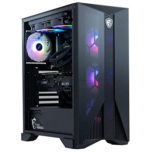 MSI Aegis RS (Tower) Gaming Desktop, Intel Core i7-13700KF, GeForce RTX 4070Ti, memoria da 32 GB (8 GB x 4), SSD da 2 TB, raffreddamento a liquido 240, USB Type-C, VR-Ready, Windows 11 PRO - PC Desktop - Immagine 8