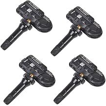 TPMS Sensor Tire Pressure Sensor Replacement Sensors 434MHz Compatible with 2014-2018 Jeep Cherokee Dodge Ram 1500 2500 3500 Replaces 68249197AA 68239720AA 4-Pack