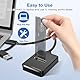 Festplatten Dockingstation, M.2 Dual Protokoll NVME & SATA Docking Station, USB 3.1 Gen2 Anschluss für M-Key/B+M Key, Solid State SSD Externe Mobile Festplattenbox Buchse für 2230 2242 2260 2280 SSD