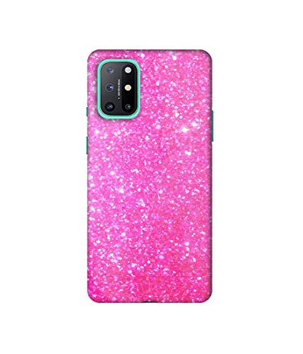 Image of Amazon Brand - Solimo Designer Pink Sparkle 3D Printed Hard Back Case Mobile Cover for OnePlus 8T
