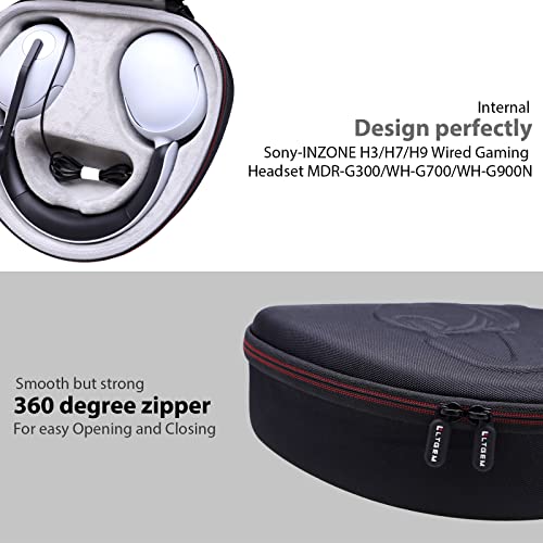 LTGEM Capa rígida para Sony-INZONE H3 MDR-G300 / H5 WH-G500 / H7 WH-G700 / H9 WH-G900N Fone de ouvid