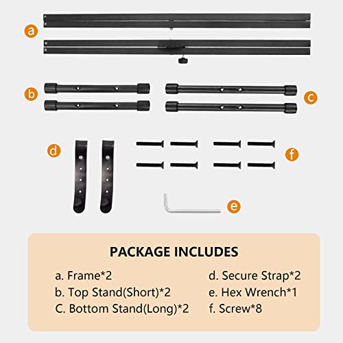 image for LETSROCK Adjustable Keyboard Stand, Heavy-Duty Double-X Piano Stand wi