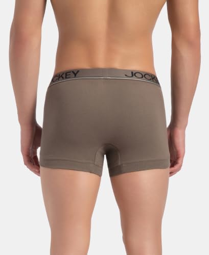 Image of Jockey 8015 Men Super Combed Cotton Solid Trunk (Pack of 2)