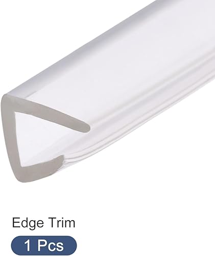 Miniatura 6 de METALLIXITY Bordes de borde (9.84 pies), 1 unidad, sello en U de PVC para tira de sellado de borde de 0.197-0.236 in, para sellos de ventana de