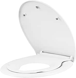 Copriwater WOLTU Con Chiusura Ammortizzata - Sedile WC A Sgancio Rapido In Duroplast Bianco