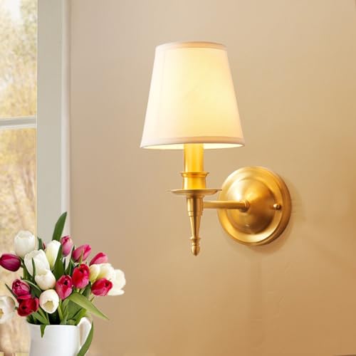 Lámpara para sala de estar con pantalla E14 aplique decorativo dormitorio 6
