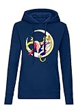 Blondie & Brownie Fun Sailor Moon - Sudadera con capucha para mujer, azul marino, M