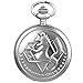 SIBOSUN Taschenuhr Fullmetal Alchemist Edward Elric Anime Muster mit Kette Box Antik Herren Quarz Full Hunter