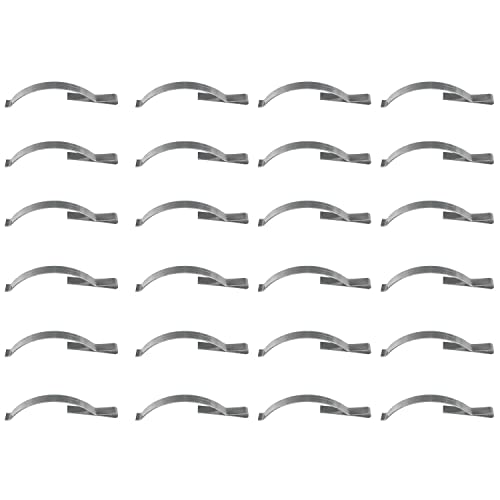 Yocimango 24Pcsstainless Steel Plate Glass Window Spring0.5X5.1X60Mmfixed Screen Securely Sliding In Aluminum Slot #TOP1