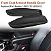 TTCR-II Compatible with 2004-2016 Land Rover Discovery LR3 LR4 Seat Armrest Handle Leather Cover, 2 PCs for 2005-2013 Range Rover Sport W/Foam Seat Armrest Covers Freelander-2 2007-2015 (Black)
