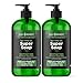 Antifungal Tea Tree Oil Body Wash - Made in USA - Helps Treat Eczema, Ringworm, Body Odor, Jock Itch, Acne, Toenail Fungus & Athlete - Best Antibacterial Soap For Skin Irritations. (2 Pack)