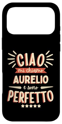 Aurelio Idea Regalo Personalizzata Nome Divertente �X�}�z�P�[�X iPhone 17 Pro Max �p