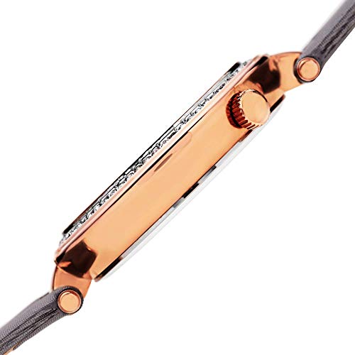 Burgi Damen Künstler rund DREI Hand Quarz Armbanduhr