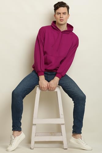 Image of Fleece Oversized Fit Pocket Hoodie for Men Small to 10xl