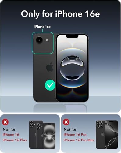 Image of Elzzi Magnetic for iPhone16e /17e Case (Compatible with MagSafe)(Military Grade Drop Protection) Slim Translucent Matte Shockproof with Anti-Fingerprint Phone Case,Grey