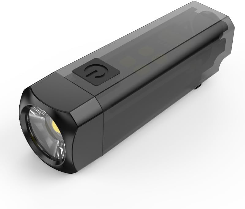 LED Keychain Flashlight, USB-C Rechargeable, 3 Modes, Waterproof, with Magnetic Mount and Carabiner Clip