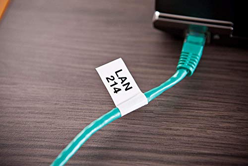 Brother TZe-FX231 | Ruban original Laminé flexible | 12 mm | Noir sur fond Blanc | 8M