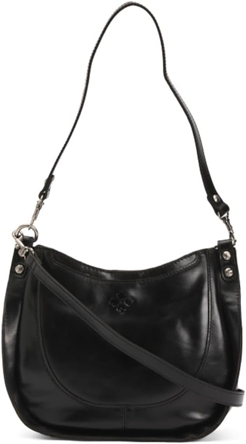 Distressed Vintage Leather Crossbody - Black by Patricia Nash