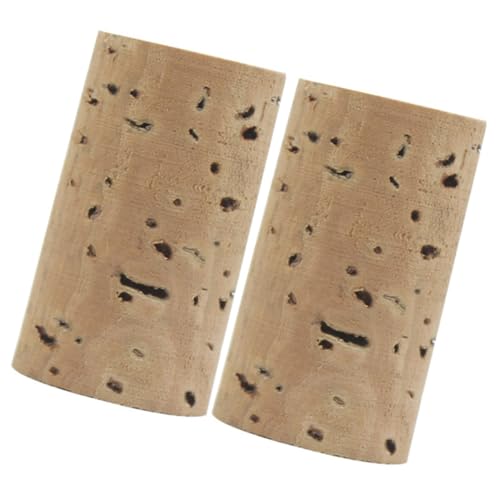 HONITANO 2 piezas Tapones de Corcho Natural para Flauta Recambios para Instrumentos Musicales Enchufes Suaves para Flauta Fáciles de Instalar y Proteger