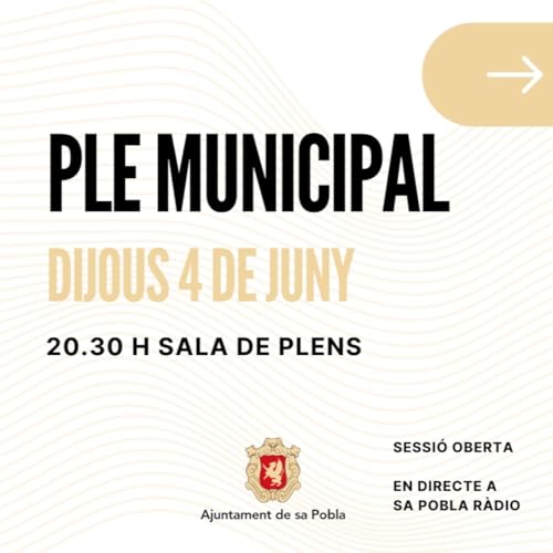 05/06/2026 Ple de l'Ajuntament de sa Pobla