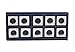 YUFUTOL 2" Face Radius R-50mm Wood Working Carbide Cutter inserts(15X15X2.5-4 edge corner radius,Pack of 10, Fits Planer/Helical Cutter Head and Wood Turning Tools