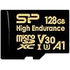Silicon Power 128GB High Endurance microSDXC UHS-I Micro SD Card with Adapter, Optimized for 4K UHD Video Recording Car Dash Cam Security Camera, Class 10 U3 V30 A1 MicroSD Memory Card