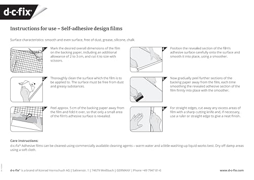 Self Adhesive Vinyl Wrap Film for Kitchen Doors and Worktops dc fix Sangallo Grey (67.5cm x 10m) - Image 8