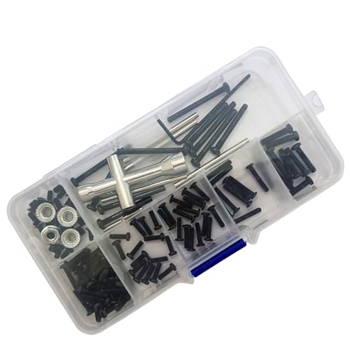 RC Auto Schraube Box Kit Reparatur Werkzeug Zubehör Schrauben Sortiment Set Hardware Fasteners Kompatibel mit Hyper Go H16BM H16DR H16 MJX 16207 16208 16209 16210 1/16 Scale RC Upgrade Teile