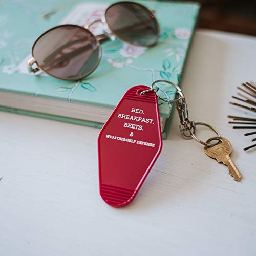 Vintage Hotel Motel Keychain (Beet Red Schrute Farms)