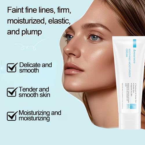 Image of Vitamin B5 Face Cream with Niacinamide & Hyaluronic Acid, Daily Moisturizing Cream, Hydrating & Soothing Facial Moisturizer for Dry & Sensitive Skin, with Shea Butter, 2.8 oz