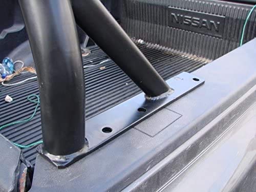 Tms Single Bar Universal Extendable Pickup Truck Bed Ladder Rack Contractor Lumber Utility (Us Patent No. D843,922) (Black, Vertical Bar) #TOP2