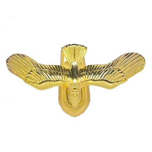 Hood Ornament 3D Hood Eagle Car Ornament Metal Emblem Eagle Stickers Waterproof Anti-Rust Self-Adhesive Eagle Stand Sticker Car Badge Car Logo Stickers Hood Ornaments For Trucks Cars Vehicle (Small Eagle Gold) #TOP2