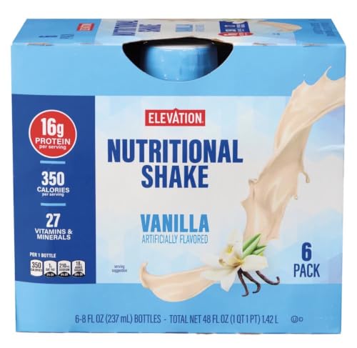 Vanilla Nutritional Shake, 16g Protein per Shake, 6 Pack