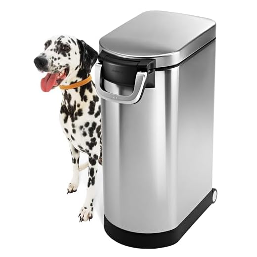 Simplehuman Contenedor de Comida para Mascotas, harina, arroz, azúcar, carbón o Comida para pájaros,18 kg