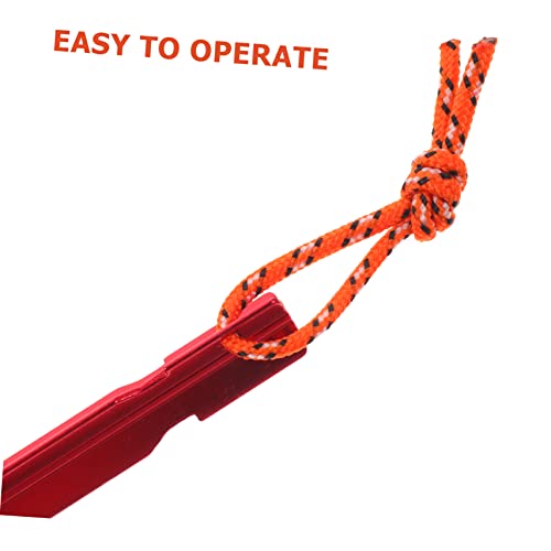 Clavijas para tienda de campaña UKCOCO, estacas de aluminio resistentes para suelo de camping 3