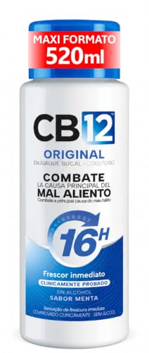 Combate el mal aliento por 16 horas con CB12. Su fórmula avanzada neutraliza las bacterias y protege tus dientes con flúor. Disfruta de un aliento fresco y natural con sabor a menta suave, sin alcohol. La solución duradera que tu boca necesita.