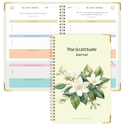 Journal de gratitude quotidien pour vos rituels matinaux de bonheur en solo