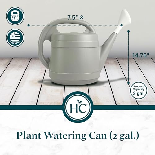 image for 2 Gallon Plant Watering Can - Large Plastic Garden Water Pot for Indoo