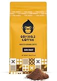 Gorilla's Coffee 100% Arabica - Dark Roast Ground Coffee, Fair Trade, Full Bodied, Bold, with a Touch of Smokiness | Premium Rwandan Coffee | Rich, Flavorful, and Aromatic (500g/17.6 oz)