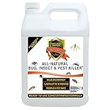 Natural Bug, Insect & Pest Killer & Control Including Fleas, Ticks, Ants, Spiders, Bed Bugs, Dust Mites, Roaches and More for Indoor and Outdoor Use, 128 Fl Oz Gallon Refill