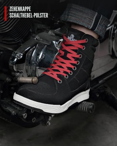 Herren Motorradstiefel, Casual rutschfeste Motorradschuhe, Motocross-Schutzschuhe